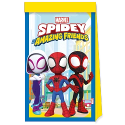 Papírové sáčky „Spidey“ 16 × 22 cm, 4 ks