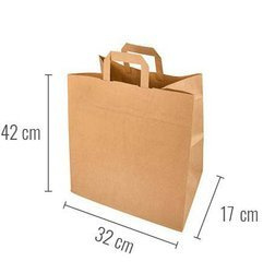 Torba papierowa z uchwytem 32x17x42 cm 250 szt.
