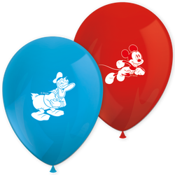 Latexové balonky „Mickey Mouse“ 28 cm, 8 ks
