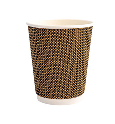 Papírový kelímek dvouvrstvý vlnitý „tkanina“ Ø 90 mm 350 ml 25 ks