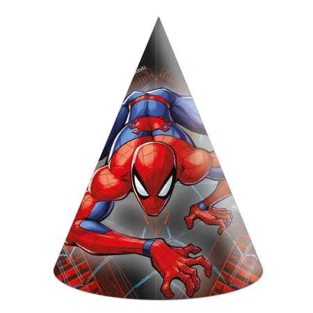 Papírové čepičky Spiderman 6 ks