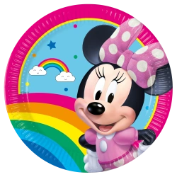 Papírové talíře „Minnie Mouse“, 23 cm, 8 ks