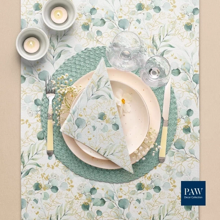 Ubrousky Premium Airlaid, "Zlatý eukalyptus", 1/4, 40 x 40 cm 12 ks.