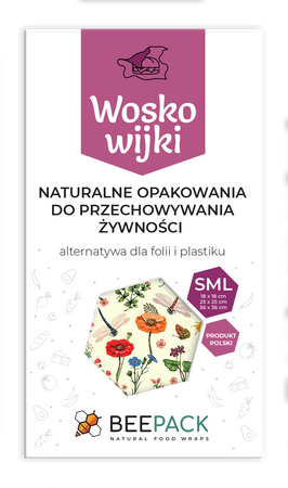 Wax Pack "Květinová louka" 1 x "S", 1 x "M", 1 x "L" 3 ks.