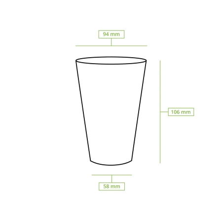 PLA kelímek 300 ml, ø 84 mm 50 ks.