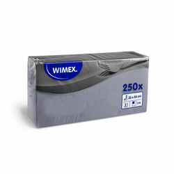 2vrstvé ubrousky šedé 1/4 33 × 33 cm, 250 ks.