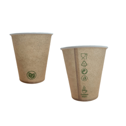 Papírový kelímek kraft disperze 250 ml, ø 80 mm 50 ks.