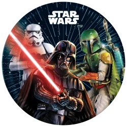 Papírové talíře „STAR WARS“, 23 cm, 8 ks