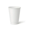Papírový dvoustěnný kelímek bílý, matný, disperze 350 ml, průměr 90 mm, 25 ks