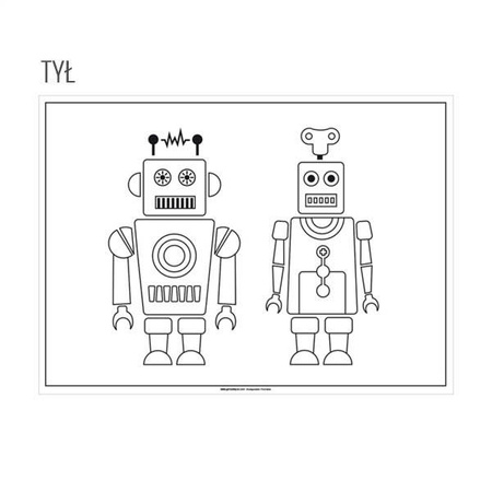 Papírové prostírání - omalovánky "Robot" 31 x 43 cm 250 ks.