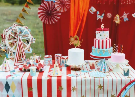 Dekorace na muffiny „Cirkus“, 9–11,5 cm, mix, 6 ks