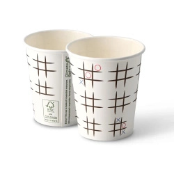 Papírový kelímek na disperzi "TicTacToe" 250 ml, ø 80 mm 50 ks.