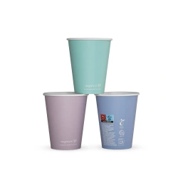 Vegware pastelové papírový kelímek 250 ml o průměru 80 mm 50 ks.