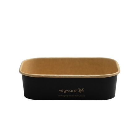 Obdélníkový papírový box černý s disperzí 500 ml, 17,3 x 12,1 x 4,1 cm, 50 ks