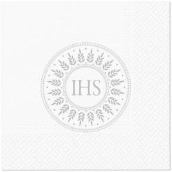 Třívrstvé ubrousky na přijímání, 1/4, 33 x 33 cm 20 ks.