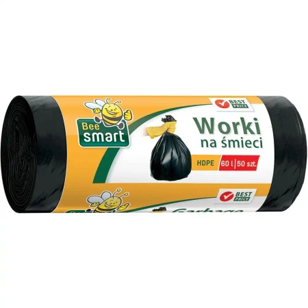 Odpadkové pytle Bee Smart, Paclan 59 x 69 cm, 60L, 50 ks