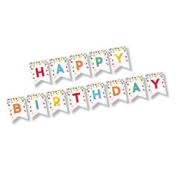 Papírová girlanda "Happy Birthday", 3,5 m, 1 ks.
