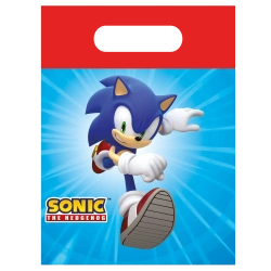 Papírové sáčky „Sonic SEGA“ 16 × 22 cm, 4 ks