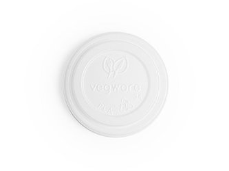 Víčko na kelímek C-PLA bílé Průměr 62 mm 50 ks.