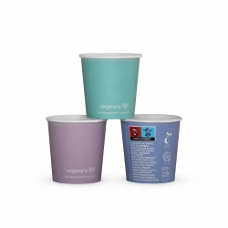 Pastelový papírový kelímek s disperzní bariérou Vegware 120 ml, průměr 62 mm, 50 ks.