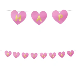 Papírový narozeninový banner „My Little Princess“ 2 m, 1 ks