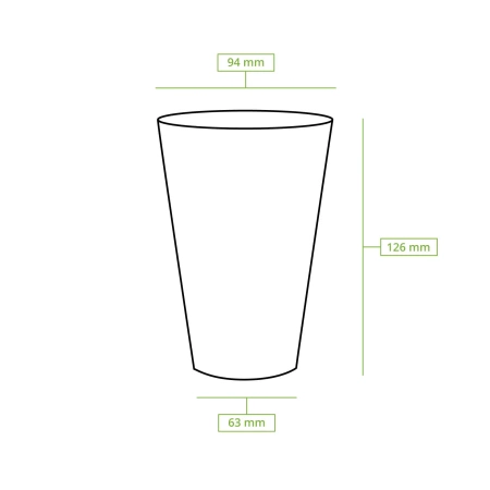 PLA kelímek 300 ml, ø 84 mm 50 ks.