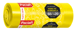 Pytle na třídění plastů žluté Paclan, 60L, 20 ks