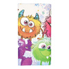 Skládaný papírový ubrus "Funny Monsters" 120 x 180 cm 1 ks