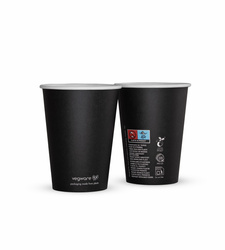 Vegware Black Series papírový kelímek 350 ml průměr 90 mm 50 ks.