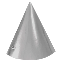 Papírové čepičky Silver Party 6 ks