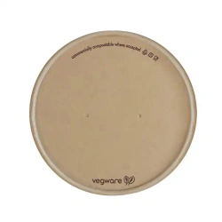 Víčko z bambusového papíru „Feel Snug“ pro misky o průměru 115 mm, 25 ks