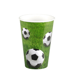 Papírový kelímek "Fotbal" 200 ml, průměr 70 mm 10 ks.