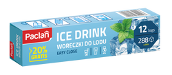 Sáčky na led se samouzavíráním Paclan, 288 kostek ledu, 12 sáčků