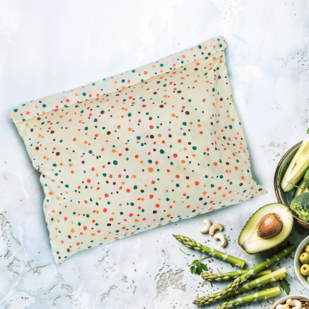 Voskové sáčky „Tečky“ XL 36×32 cm, 1 kus