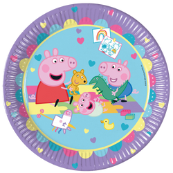 Papírové talíře „Prasátko Peppa“, 23 cm, 8 ks