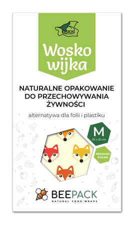 Voskovka "Lišky" velikost "M" 25 x 25 cm 1 ks.