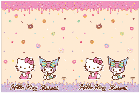 Opakovaně použitelný ubrus „Hello Kitty & Kuromi“ 120 × 180 cm, 1 ks
