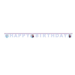 Papírový narozeninový banner Ledové království 2 m, 1 ks.