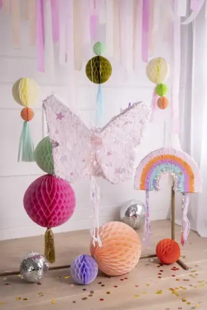Papírová piñata „Duha“, 50 × 33 × 10 cm, 1 ks