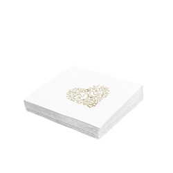 2vrstvé ubrousky Svatba 1/4 33 × 33 cm, 50 ks.