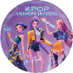 Papírové talíře „K-POP“, 23 cm, 8 ks