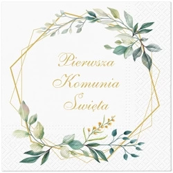 Třívrstvé ubrousky na přijímání, 1/4, 33 x 33 cm 20 ks.