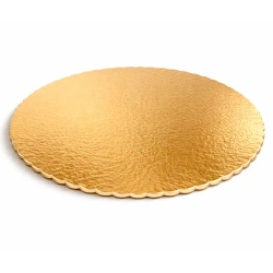 Silné zlaté podložky pod dort 32 cm 1 ks.