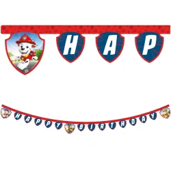 Papírový narozeninový banner „Tlapková Patrola“ 2 m, 1 ks