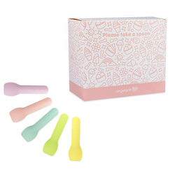 Papírové lžičky na zmrzlinu Tutti Frutti, jednotlivě balené, 9 cm 500 ks