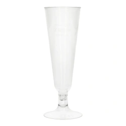 Sklenice na šampaňské z PLA 100 ml 5,5 x 16 cm 6 ks.