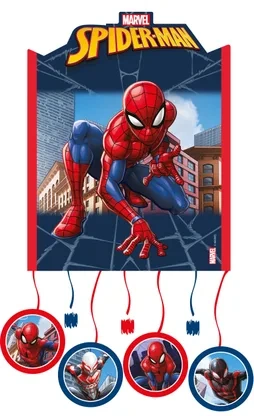Papírová 3D piñata "Spider Man" 20 × 27 cm, 1 ks