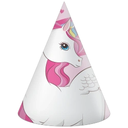 Papírové čepičky Unicorn 6 ks