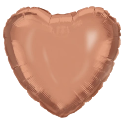 Fóliový balónek „Rose Gold Heart“ 46 cm, 1 ks.