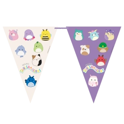 Papírová vlajková girlanda Squishmallows 2,3 m 1 ks